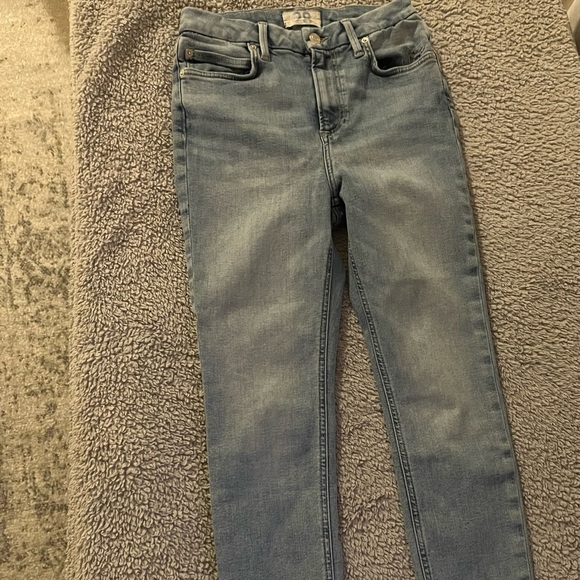 Free People Denim - Free People Women's Light Blue - skinny stretch straight leg